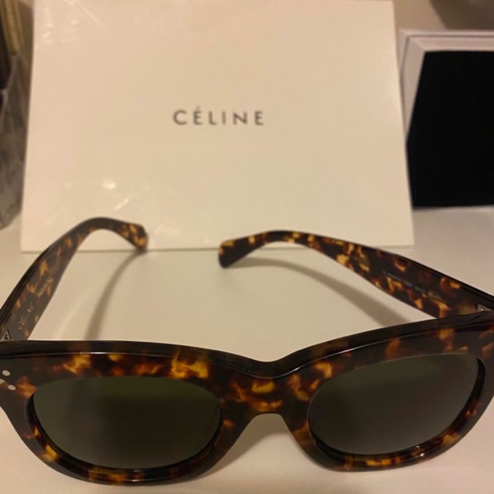 Celine Tortoise Shell colored brown & black glasse